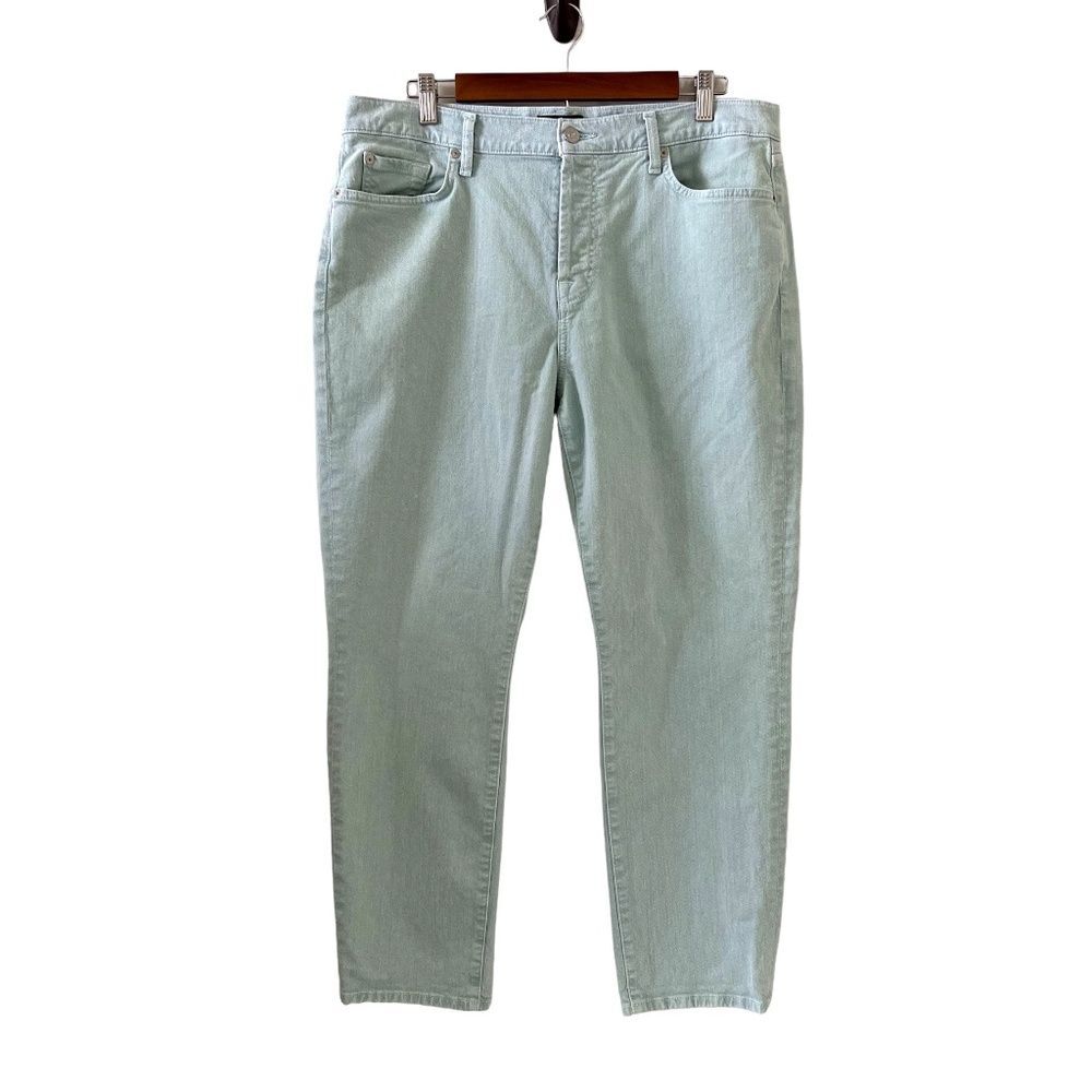 7 For All Mankind Josefina In Robin's Egg Blue/Green Size 32